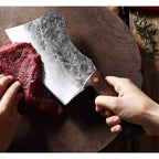 ForgePeak håndsmidd ultraskarp slaktekniv Santoku