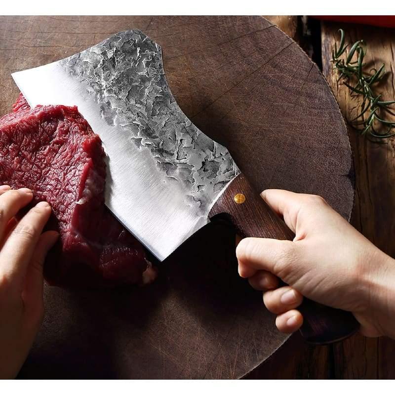 ForgePeak håndsmidd ultraskarp slaktekniv Santoku
