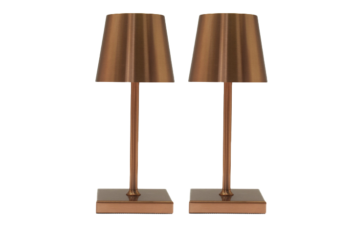 Auretta | Lampada da tavolo mini senza fili con batteria ricaricabile e dimmer regolabile