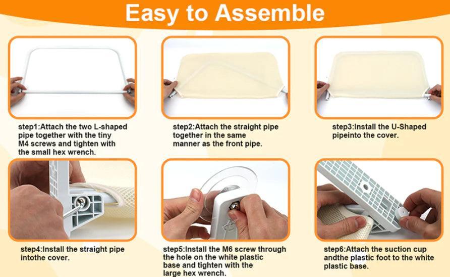 WhiskerNest Cat Hammock Hanging Bed for Cats and Kittens