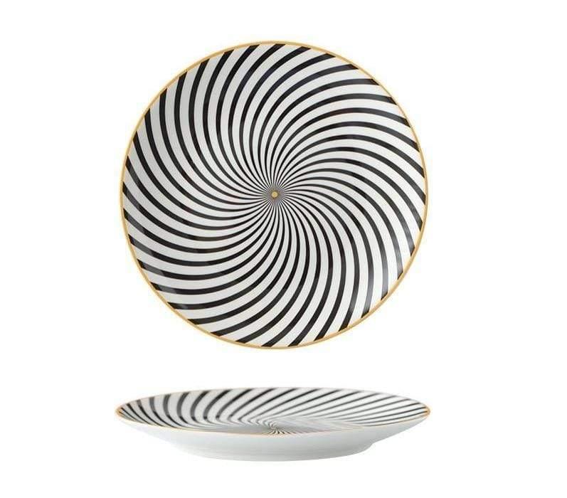 Lyria patroon dinerbord collectie in 6/8/10 inch serviesgoed