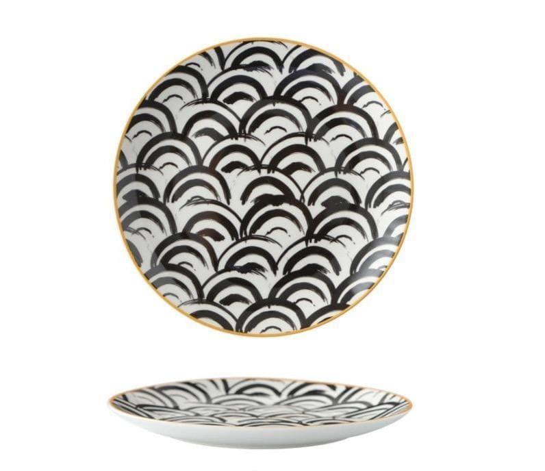 Lyria patroon dinerbord collectie in 6/8/10 inch serviesgoed