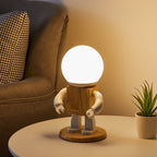 Menneskelig form tre nattbordlampe
