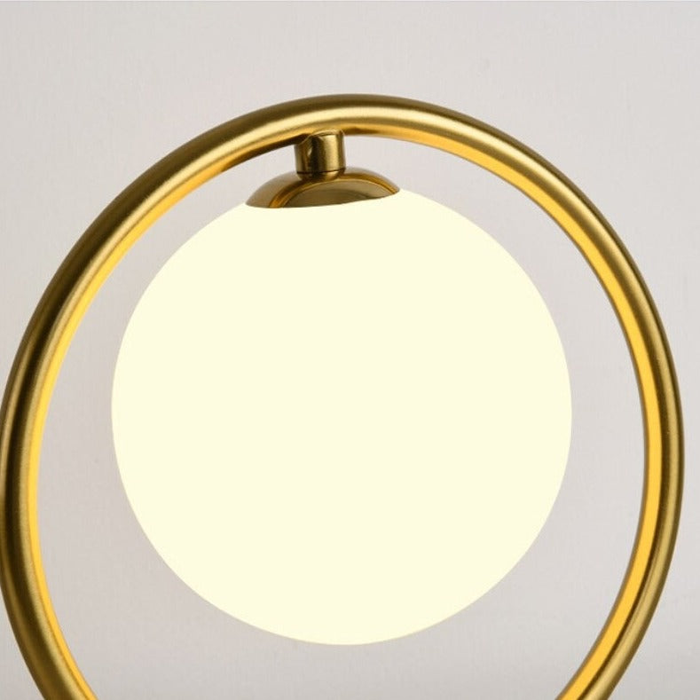 Lampada da comodino a sfera metallica Auric