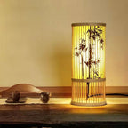 Bambusowa lampka nocna w stylu japońskiego zen