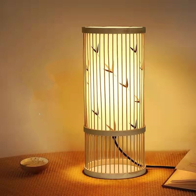 Bambusowa lampka nocna w stylu japońskiego zen