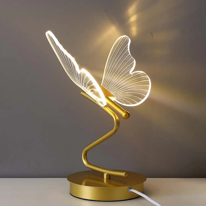 Aurelle | Lampada da tavolo di lusso contemporaneo ispirata a una farfalla