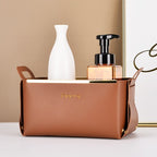 Virela nep leren opbergmand | Opvouwbaar & stevig