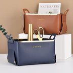 Virela nep leren opbergmand | Opvouwbaar & stevig