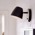 Marlo | Wall Light in Black and Brown