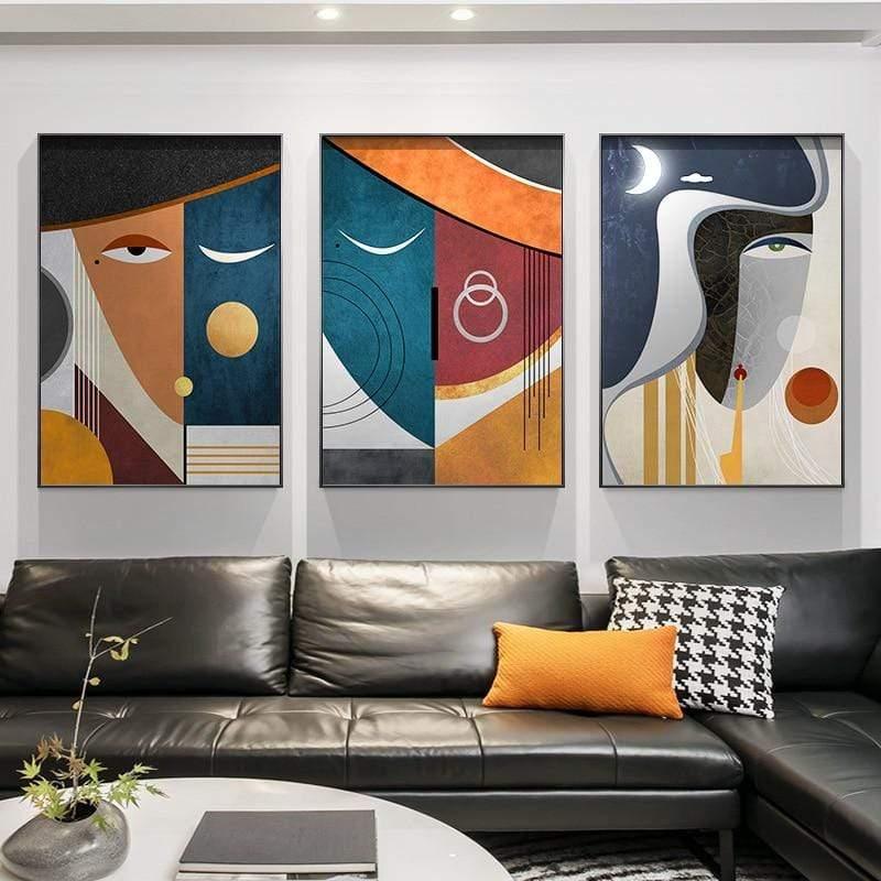 Liora canvas kunst voor wanddecoratie elegante huisaccenten