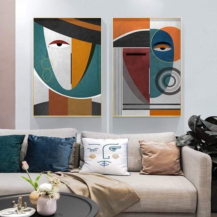 Liora canvas kunst voor wanddecoratie elegante huisaccenten