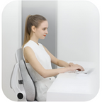 OrthoFlex Lumbar Memory Foam Chair Cushion for Car and Desk