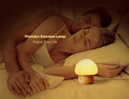 Mushroom-Shaped Wooden LED Night Light