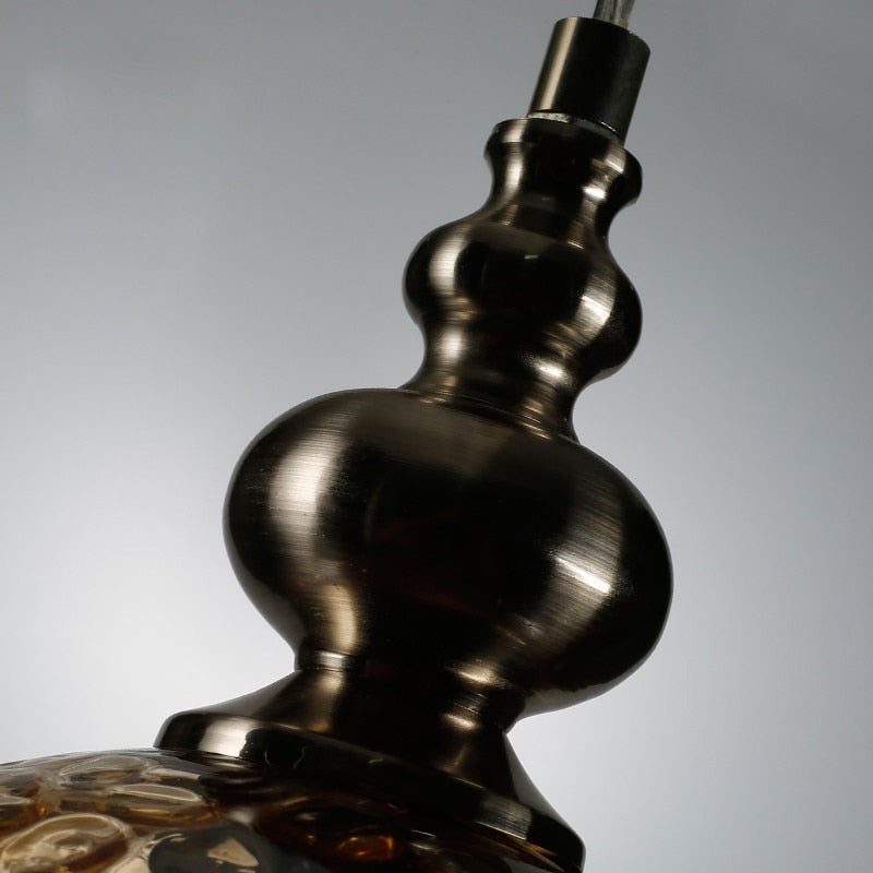 NovaNord | Glass Drop Pendant Lamp With Warm Glow Finish