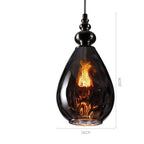 NovaNord | Glass Drop Pendant Lamp With Warm Glow Finish