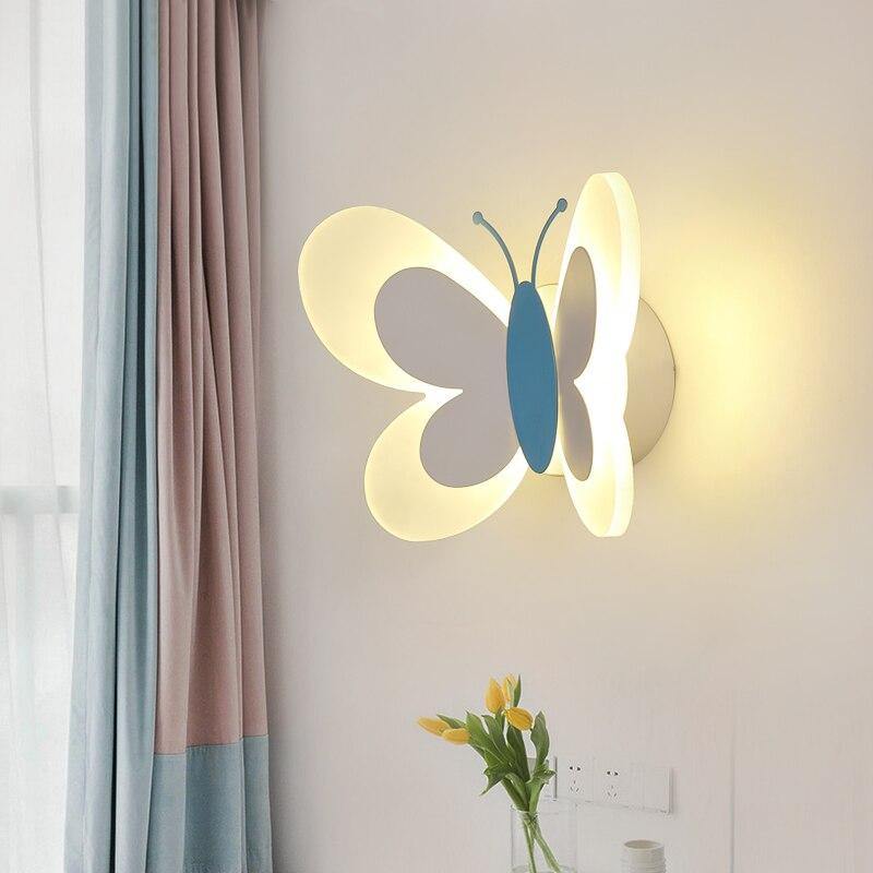 LumiFlutter Vlinder Wandlamp voor Kinderkamerdecoratie
