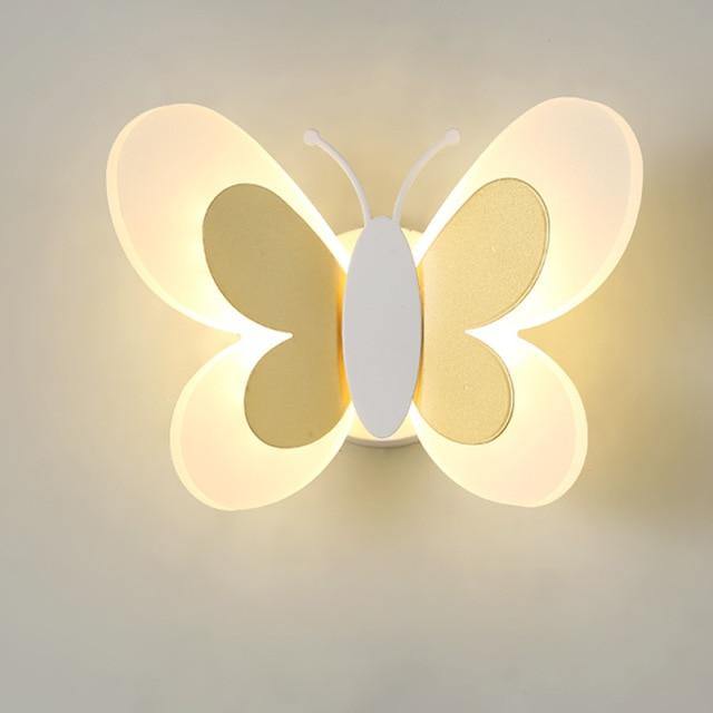 LumiFlutter Butterfly Wall Light for Kids' Room Decor