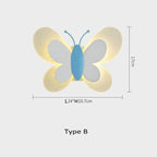 LumiFlutter Butterfly Wall Light for Kids' Room Decor