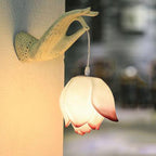 Lianora moderne kinesisk lotus vegglampe