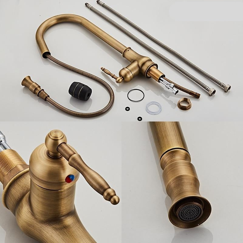 Torneira de Cozinha Vellara Bronze com Toque Ativada e Sensor