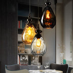 NovaNord | Glass Drop Pendant Lamp With Warm Glow Finish