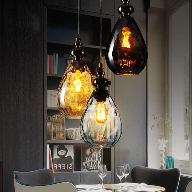 NovaNord | Glass Drop Pendant Lamp With Warm Glow Finish