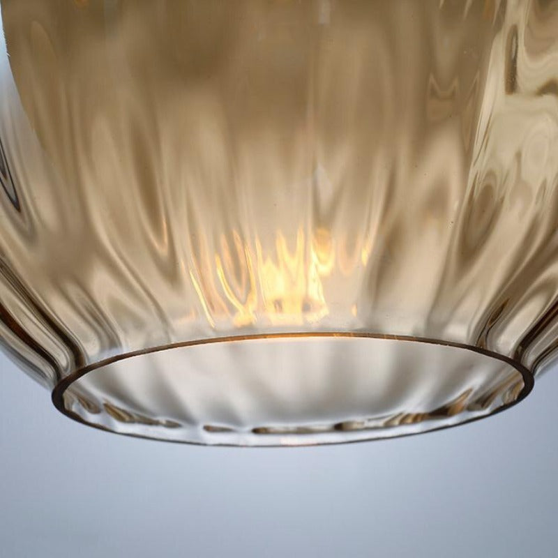 NovaNord | Glass Drop Pendant Lamp With Warm Glow Finish