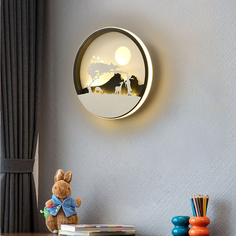 Współczesna artystyczna lampa ścienna LED
