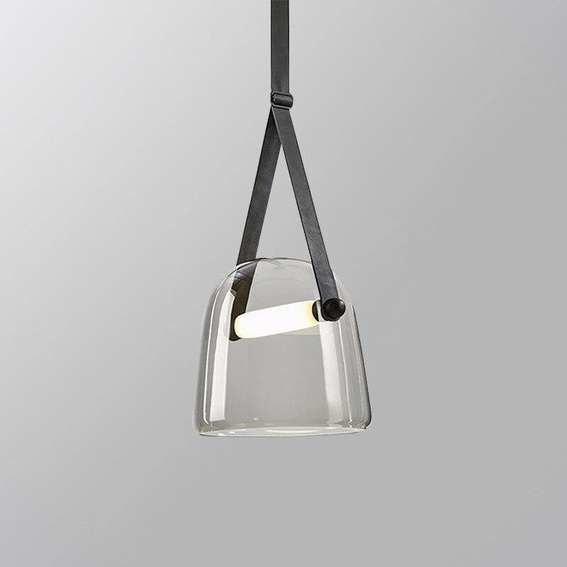 Elix Leather Industrial Cord Pendant Light Ceiling Fixture