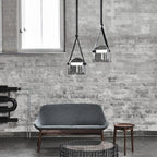 Elix Leather Industrial Cord Pendant Light Ceiling Fixture