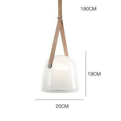 Elix Leather Industrial Cord Pendant Light Ceiling Fixture