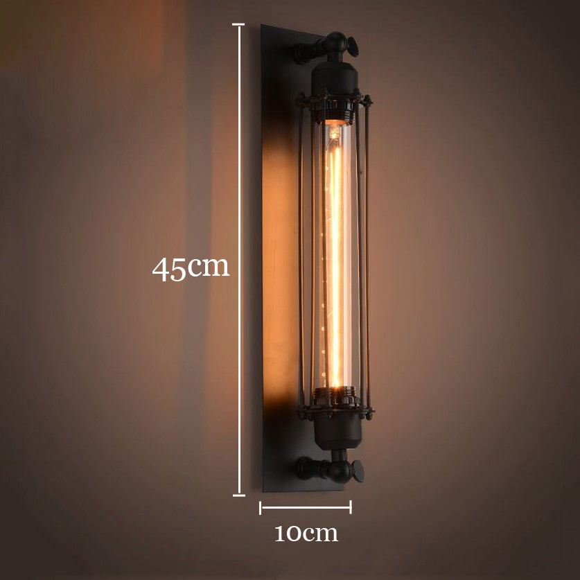Rowen Vintage Industrial LED Wall Sconce