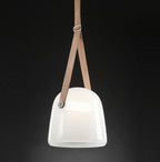 Elix Leather Industrial Cord Pendant Light Ceiling Fixture