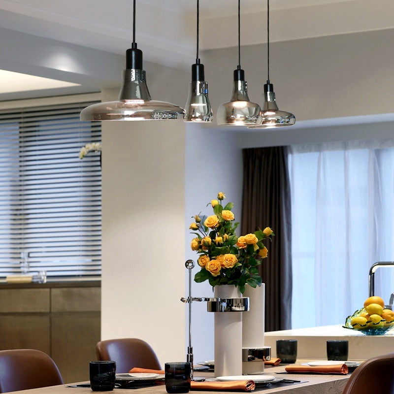 Owalna lampa wisząca w stylu nordyckim