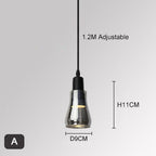 Owalna lampa wisząca w stylu nordyckim