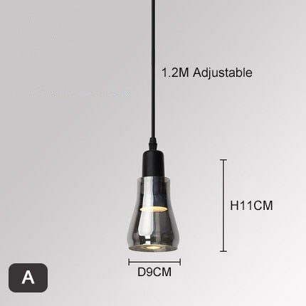 Owalna lampa wisząca w stylu nordyckim