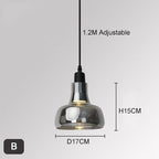 Owalna lampa wisząca w stylu nordyckim