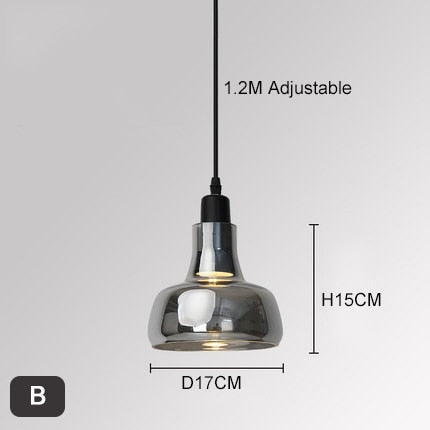 Owalna lampa wisząca w stylu nordyckim