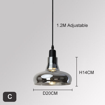 Owalna lampa wisząca w stylu nordyckim