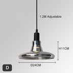Owalna lampa wisząca w stylu nordyckim