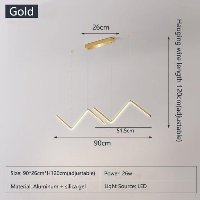AstraTri Geometrische LED-Hängelampen für Küche und Esszimmer