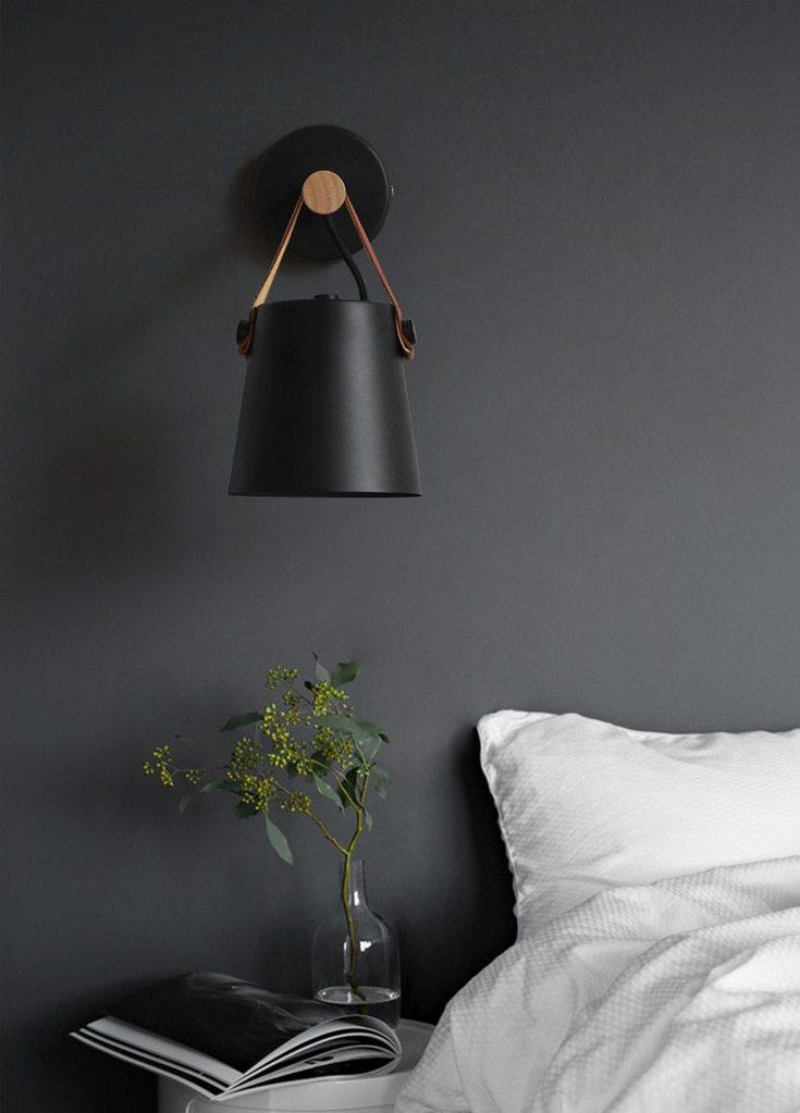Svea | Skandynawska drewniana lampa ścienna zawieszana