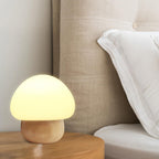 Mushroom-Shaped Wooden LED Night Light