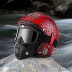 RadialRidge Retro 3/4 Helmet DOT ECE Certified Vintage