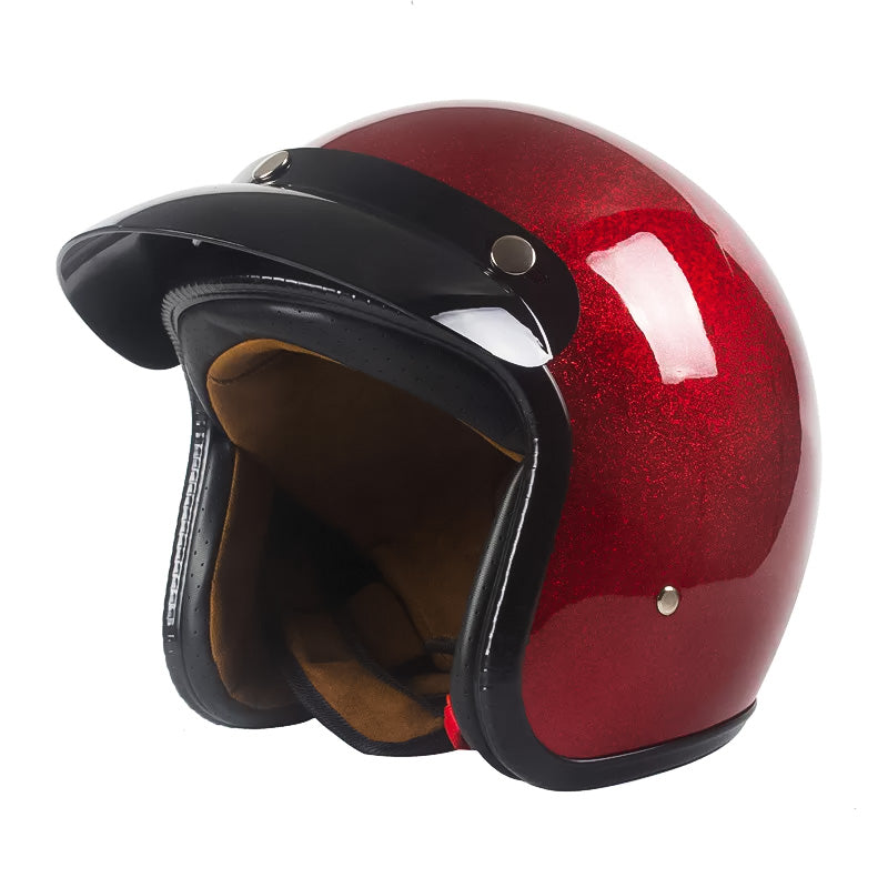 NovaRide Open Face Helmet DOT Certified Lightweight