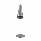 Marlen Cone-Shaped Task Table Lamp in Antique Silver