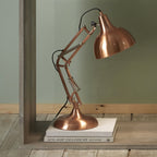 Rivello Brushed Copper Metal Task Table Lamp