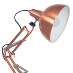 Rivello Brushed Copper Metal Task Table Lamp