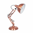 Rivello Brushed Copper Metal Task Table Lamp
